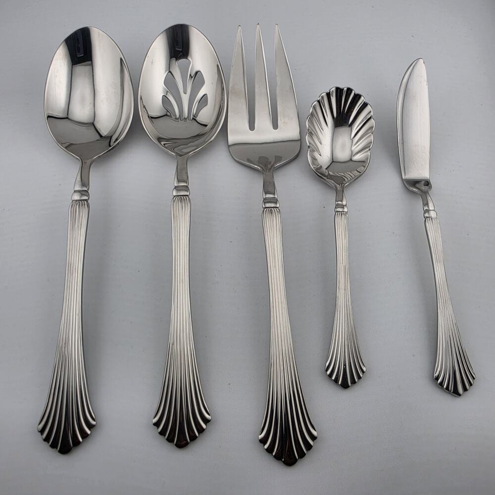 Reed & Barton **** Birch Hall**** 5 Piece Standard Hostess Set